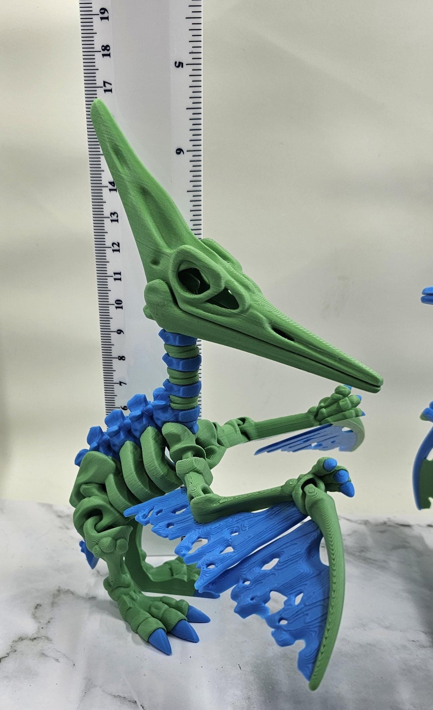 3D Printed Articulated Pteranodon Skeleton β Flexi Dinosaur Fidget Toy β Multicolour Desk Decor β Gift for Dino Lovers