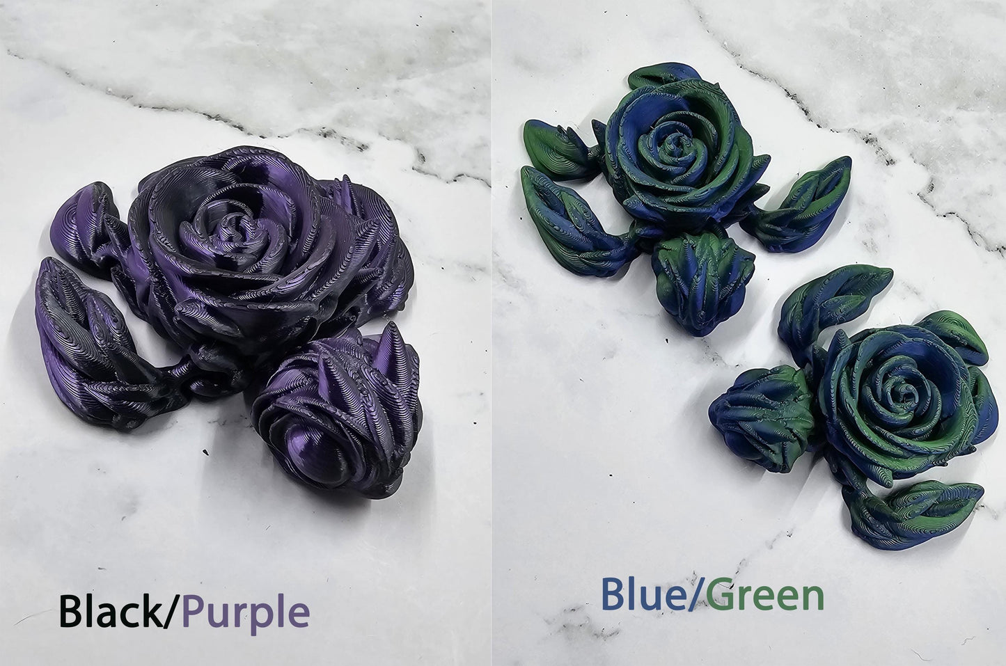 Articulating Rose Turtle – 3D Printed Fidget Toy | Cinderwing3D Design | Unique Gift in Multiple Colors