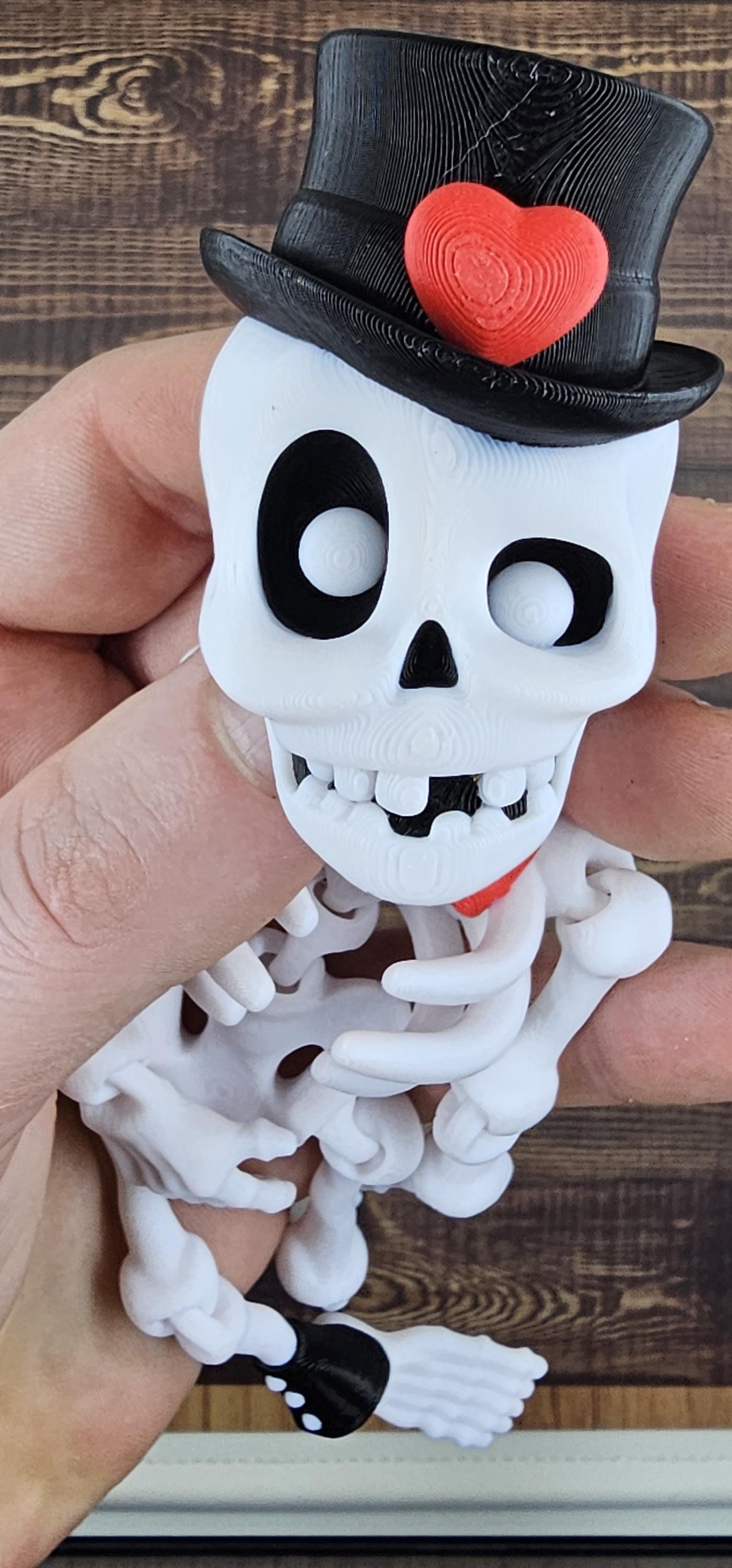 Articulating Dapper Skeleton β 3D Printed Poseable Skeleton Figurine