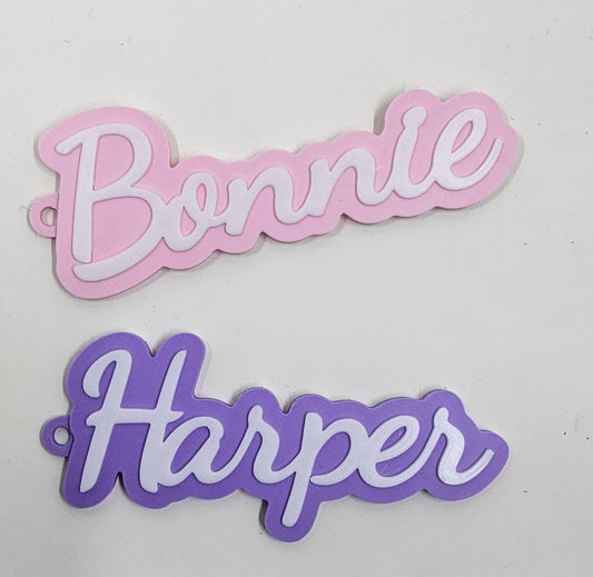 Bag Tag Customizable 3D printed Name Tag for School Bag