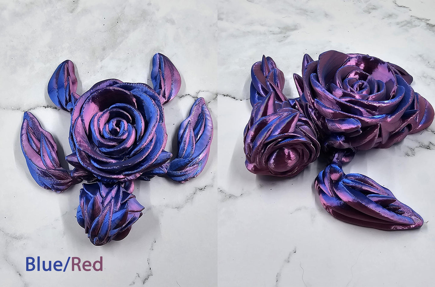 Articulating Rose Turtle – 3D Printed Fidget Toy | Cinderwing3D Design | Unique Gift in Multiple Colors