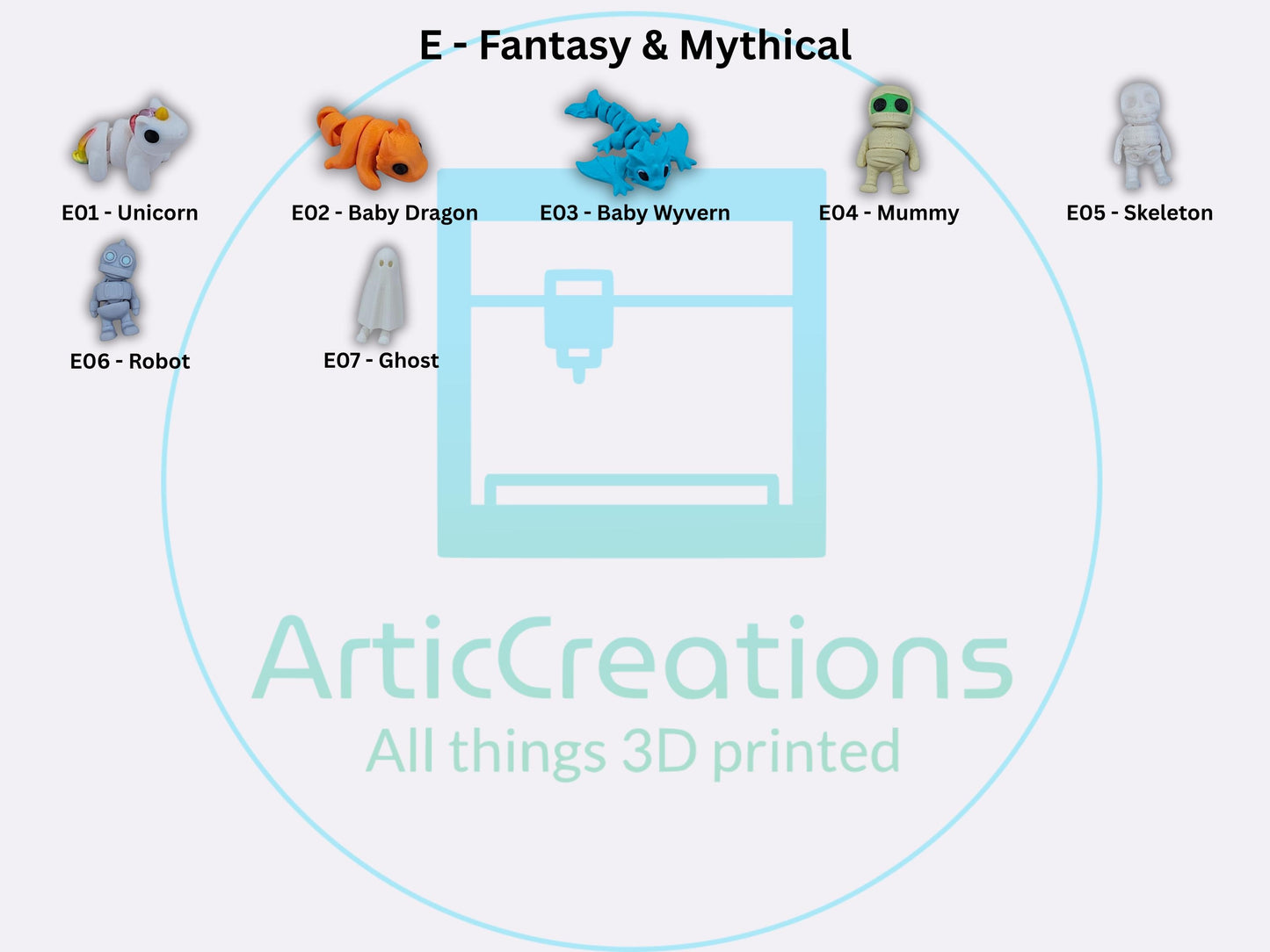 3D Printed Fidget Toy Minis: Articulated Pocket Pets, Desk Buddies