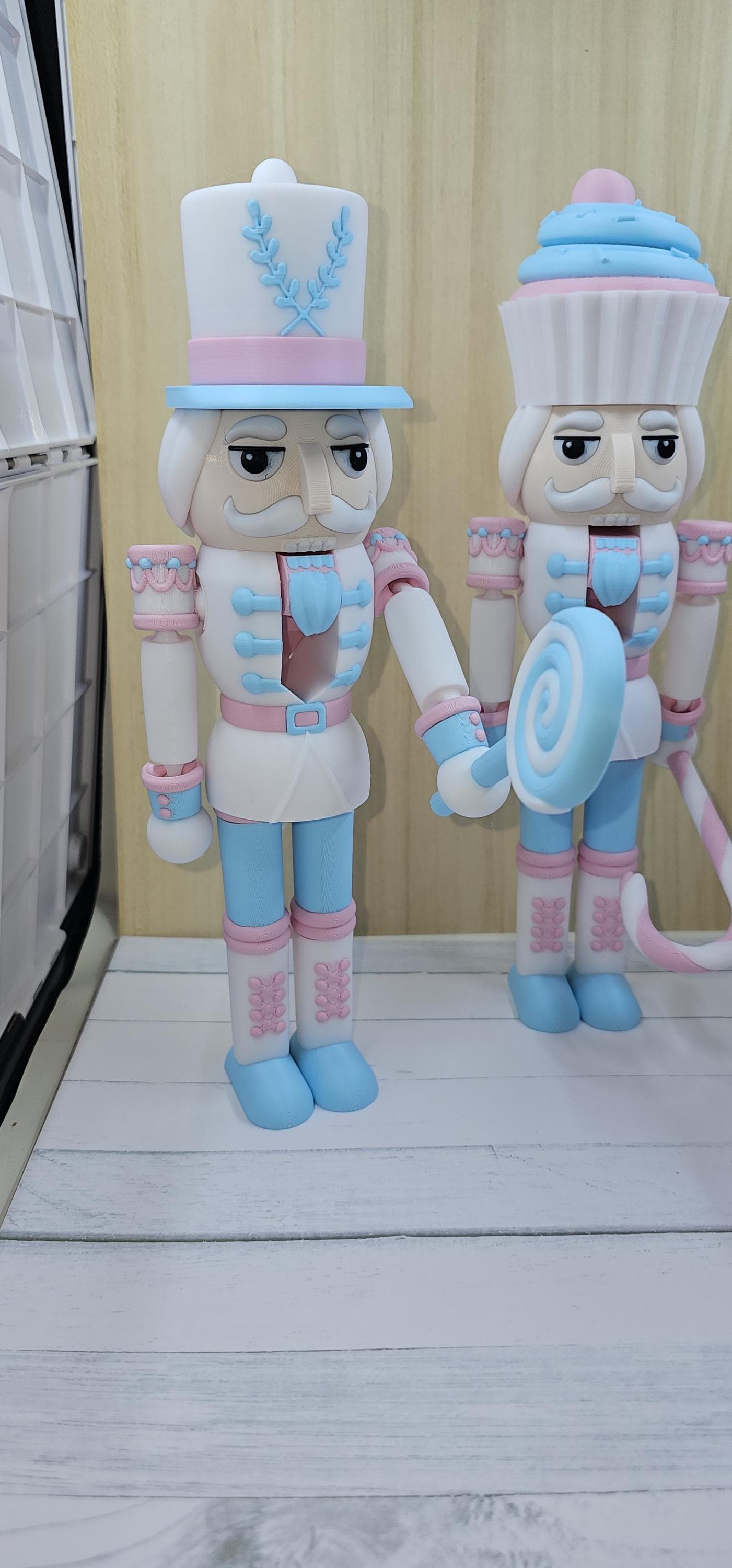 Candyland Nutcracker Figurine | Pastel Christmas Decor with Accessories