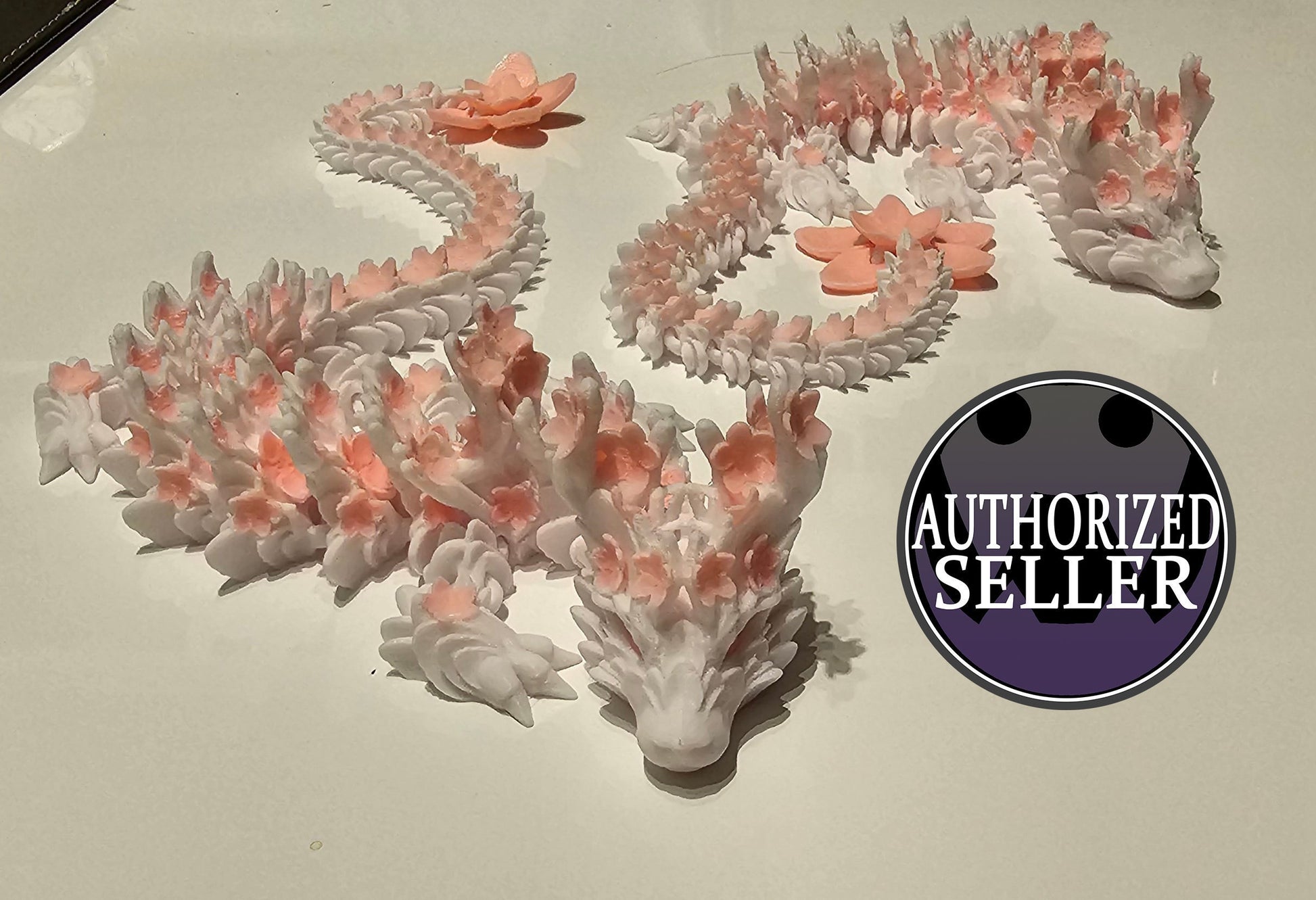 Cherry Blossom Articulating dragon 3D printed Cinderwing3D Design