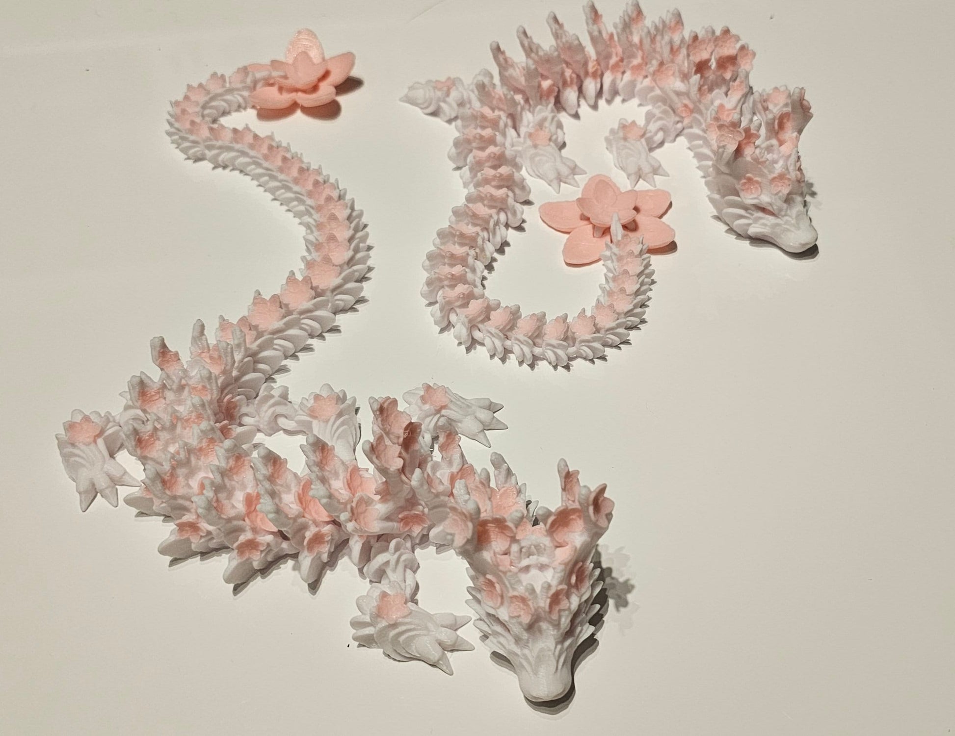 Cherry Blossom Articulating dragon 3D printed Cinderwing3D Design
