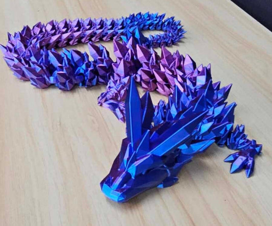 Crystal Dragon 42cm long 3D printed Cinderwing3D Design