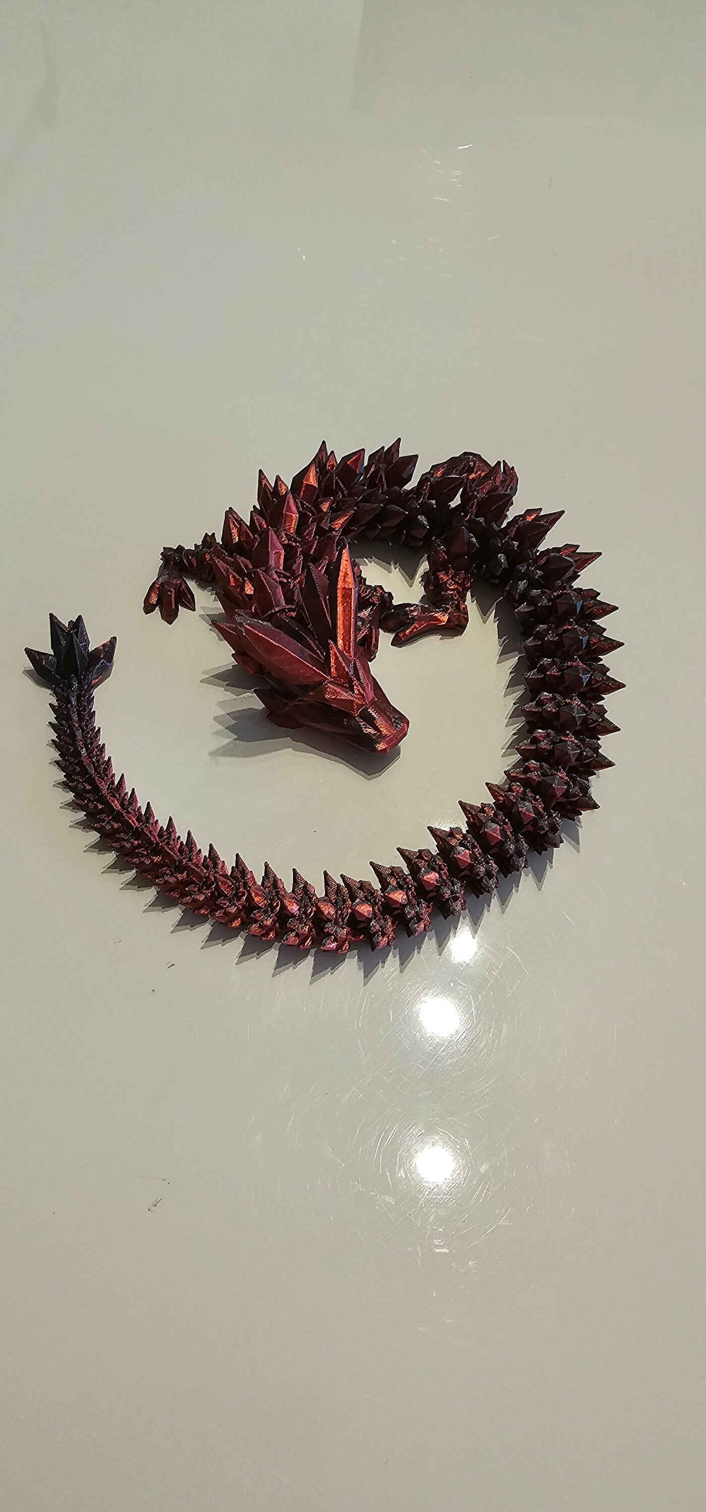 Crystal Dragon 42cm long 3D printed Cinderwing3D Design