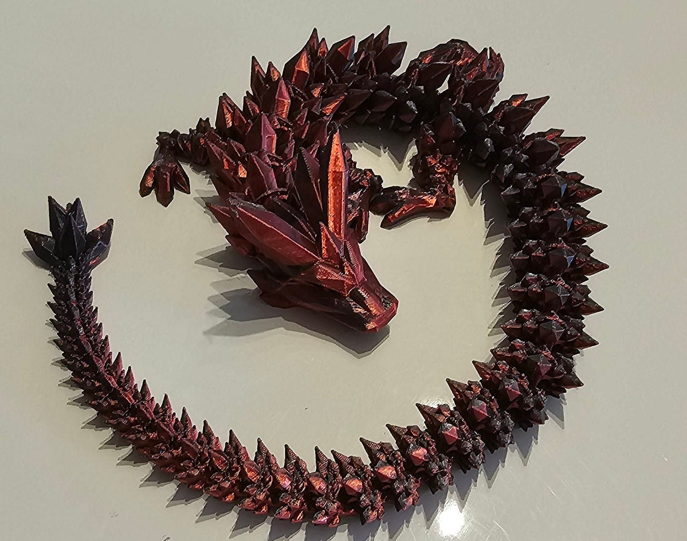 Crystal Egg with Crystal Dragon 3D printed Cinderwing3D Design