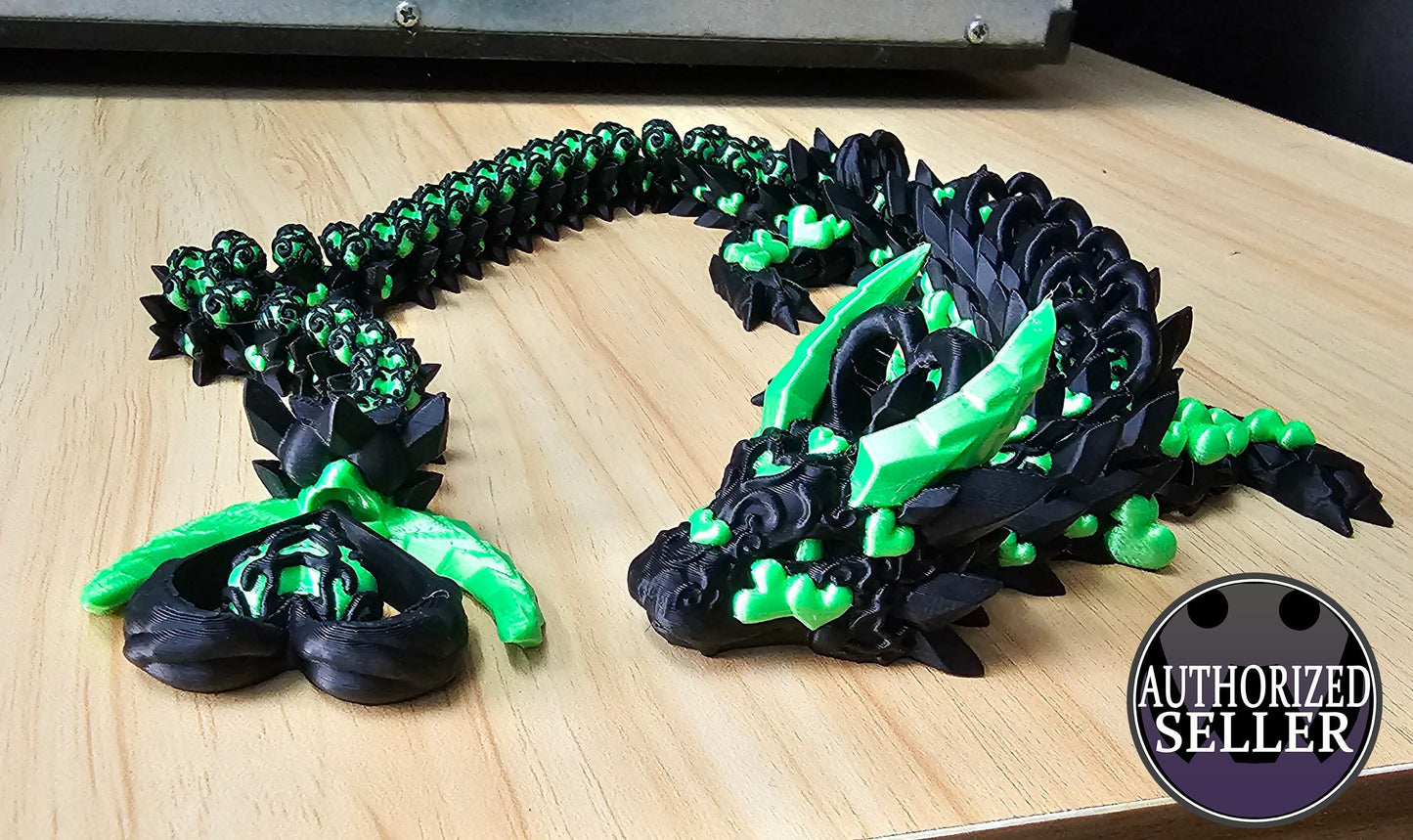 Dark heart dragon 3D printed Cinderwing3D Design