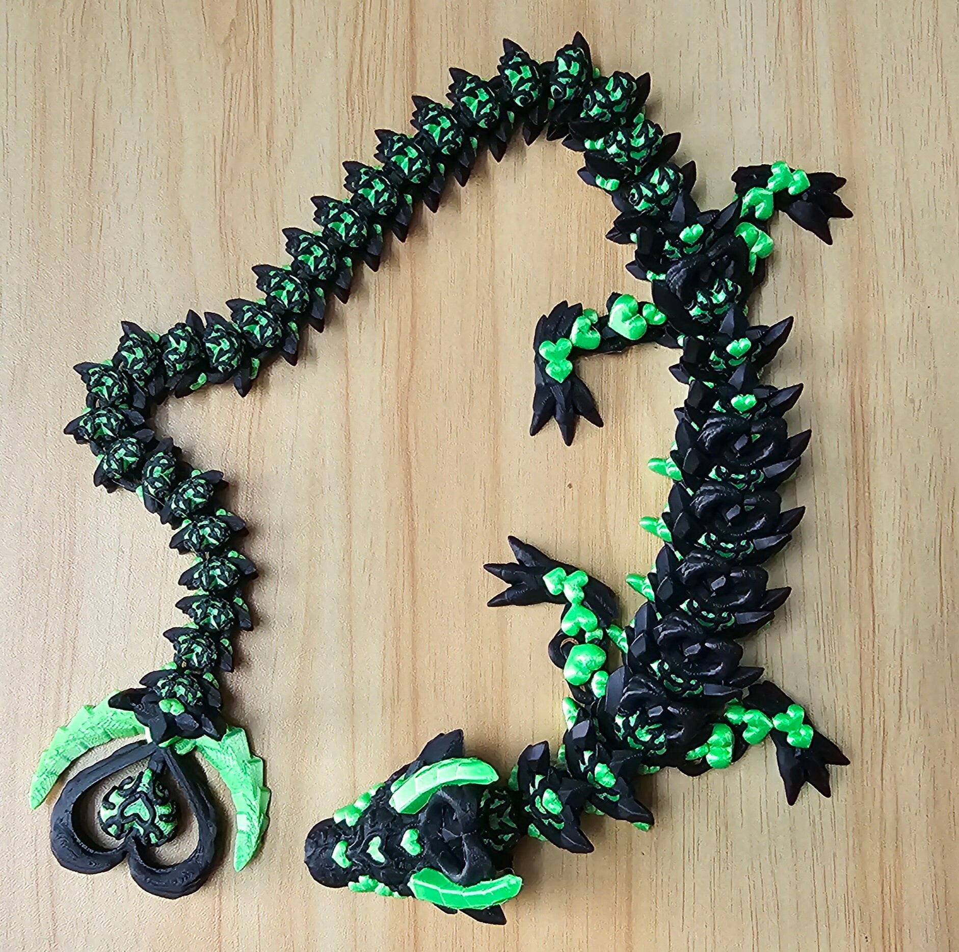 Dark heart dragon 3D printed Cinderwing3D Design