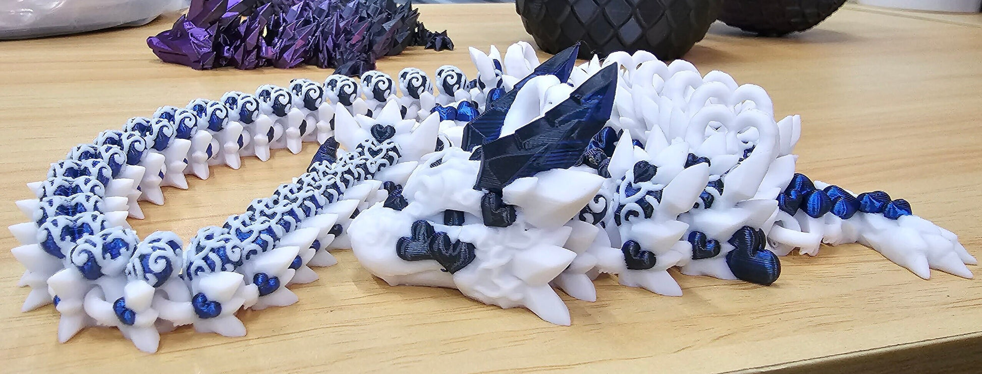 Dark heart dragon 3D printed Cinderwing3D Design