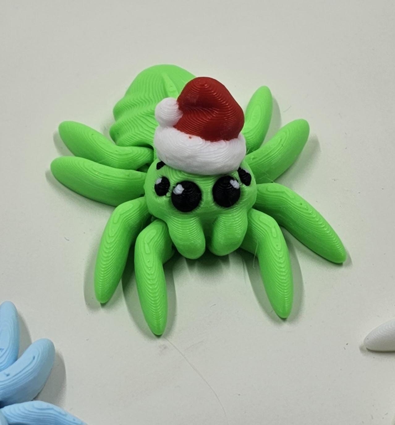 Tiny Christmas Spiders Articulated Mini 3D printed Festive Seasonal