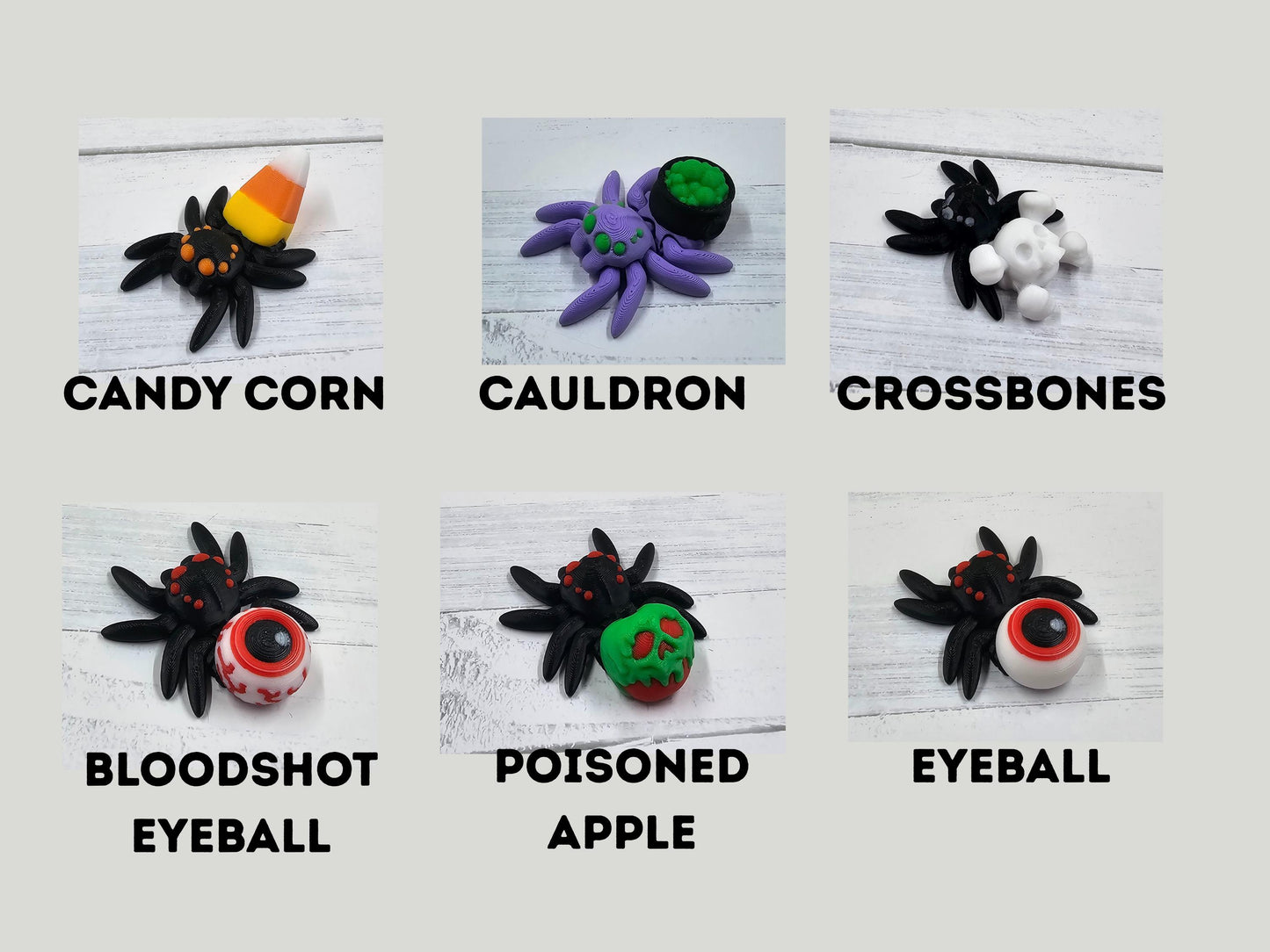 Tiny Spiders Articulated Mini Spider 3D printed