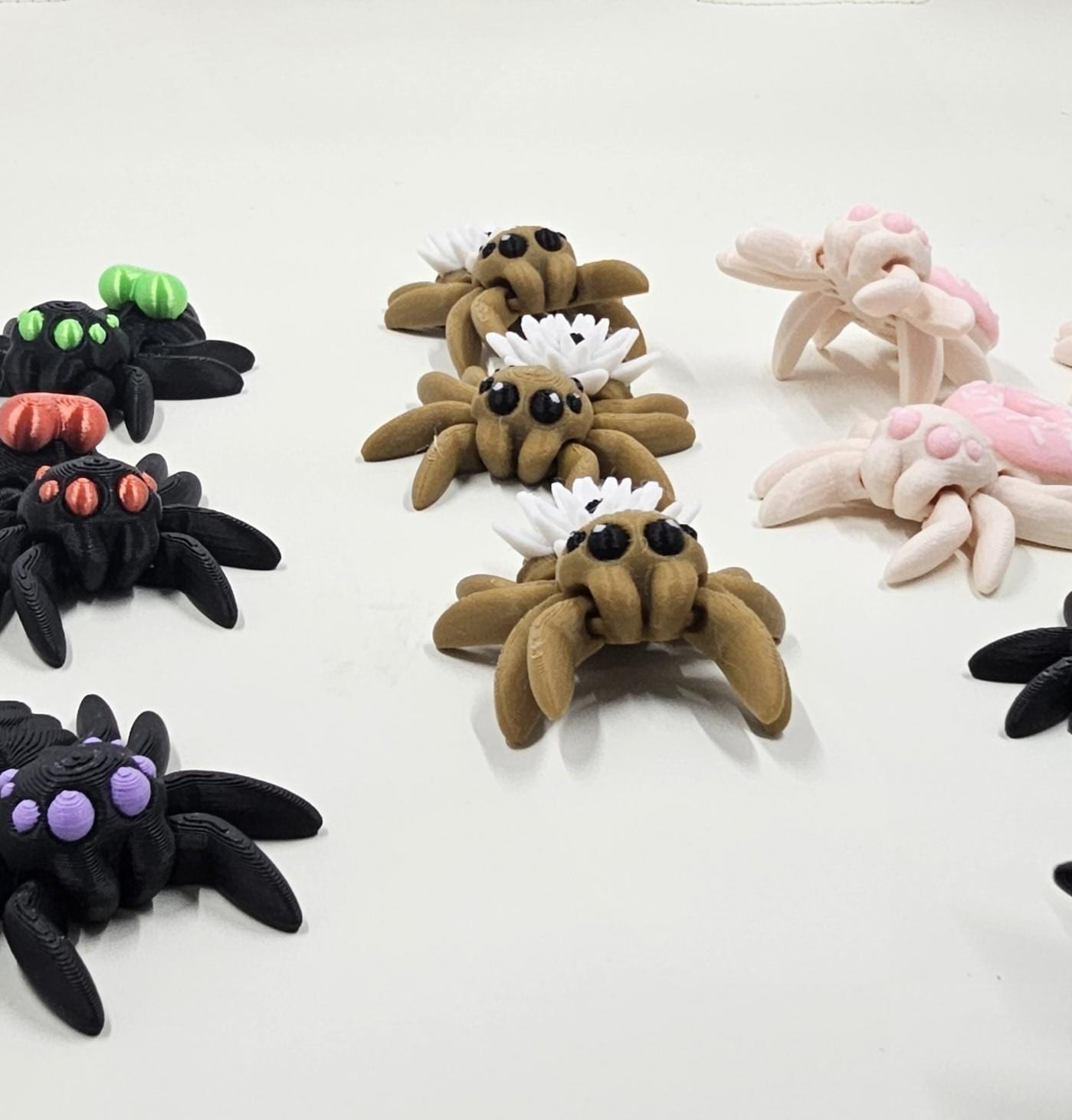 Tiny Spiders Articulated Mini Spider 3D printed