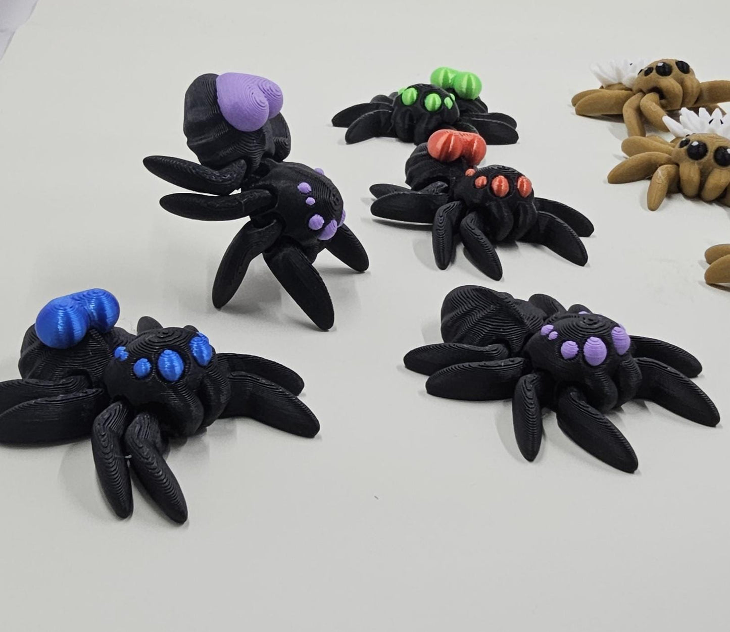 Tiny Spiders Articulated Mini Spider 3D printed
