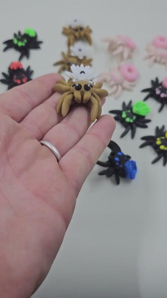 Tiny Spiders Articulated Mini Spider 3D printed